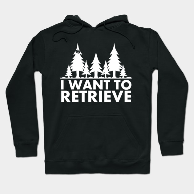 I Want to Retrieve X-Files and Disc Golf Frisbee Parody Hoodie by Contentarama